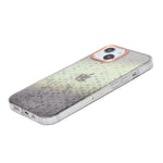 Gradient Glitter with Rose Gold Camera Ring Phone Case for iPhone 13 / 14