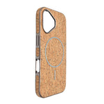 Cork Texture Printed MagSafe Compatible Phone Case for iPhone 16