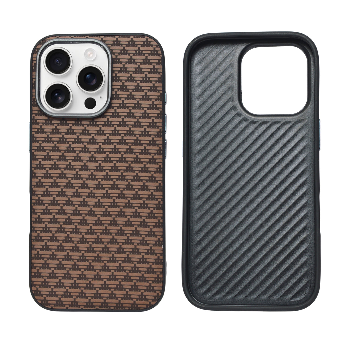 Carbon Weave Pattern Phone Case for iPhone 16 Pro