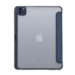Transparent Trifold Smart Folio Case with Pencil Slot for iPad Pro 11 Inch