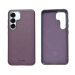 Leather Texture Sleek Matte Protective Phone Case for Samsung S24 / S25