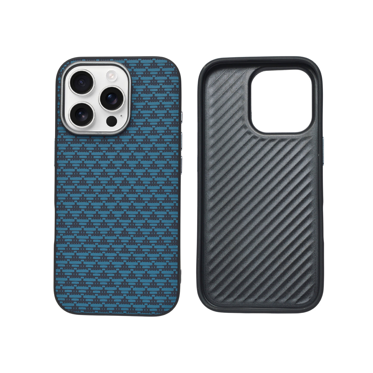 Carbon Weave Pattern Phone Case for iPhone 16 Pro