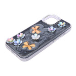 Luxury 3D Iridescent Pearl Flower & Butterfly Phone Case for iPhone 15