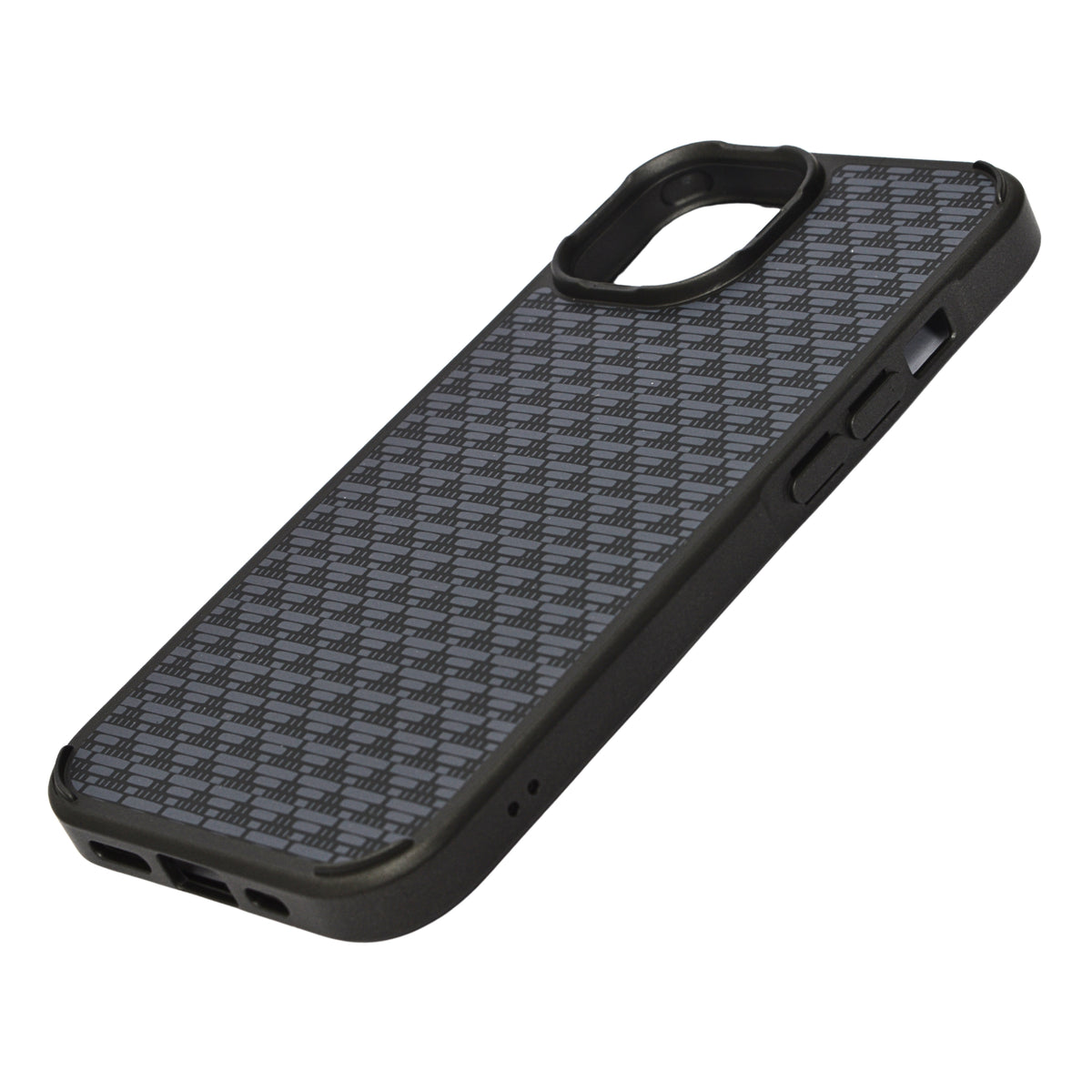 Geometric Carbon Fiber Texture Phone Case for iPhone 13 /14