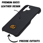 Luxury GG Embossed Phone Case for iPhone 16
