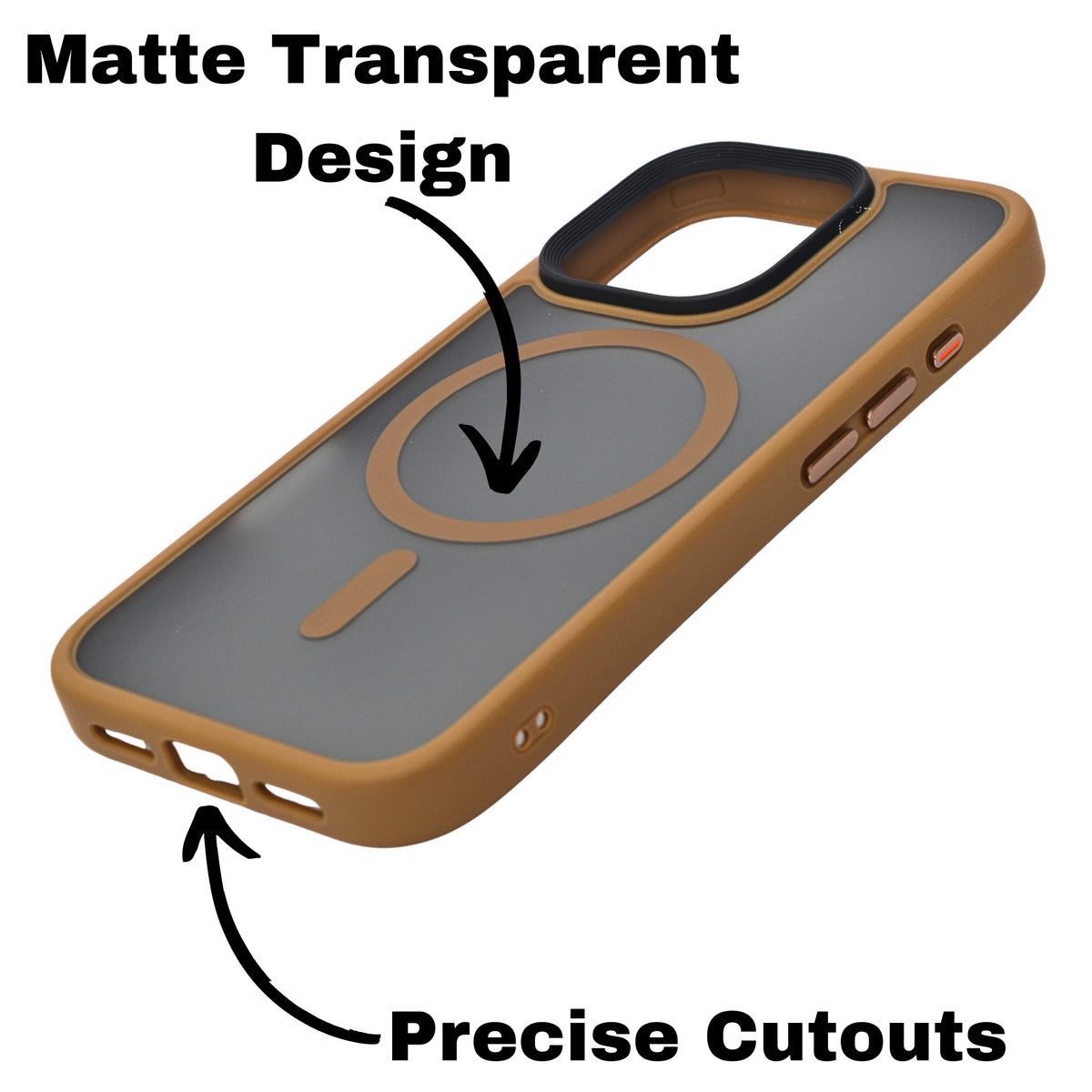Matte Transparent Hard Protective Phone Case for iPhone 16 Pro
