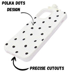 3D Cartoon Character with Polka Dots Soft Phone Case for iPhone 12/ 12 Pro