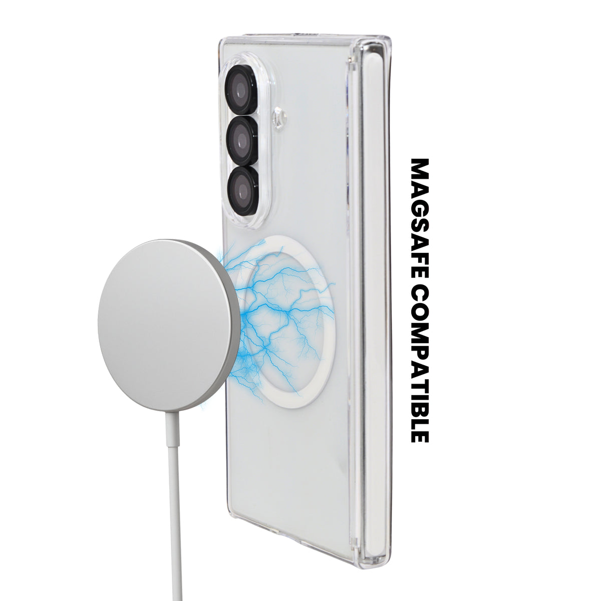 Crystal Clear with MagSafe Compatibility Protective Phone Case for Samsung Galaxy Z Fold 7