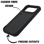 Premium Woven & Carbon Fiber Shockproof Case For iPhone 17 Pro Max