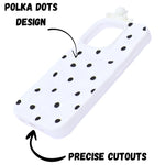 3D Cartoon Character with Polka Dots Soft Phone Case for iPhone 16 Pro