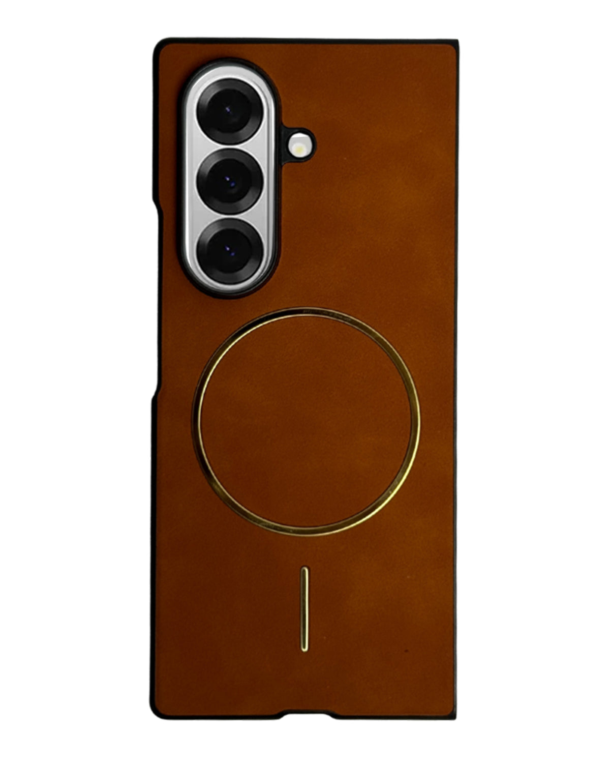 Luxury MagSafe Leather Case for Samsung Galaxy Z Fold 7 – Executive Edition with Magnetic Ring & Precision Fit