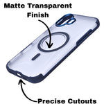 Transparent MagSafe Case with Shockproof Protection for iPhone 16 Plus