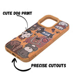 Cute Puppy Cartoon Design Protective Phone Case for iPhone 16 Pro Max