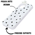 3D Cartoon Character with Polka Dots Soft Phone Case for iPhone 15