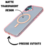Glossy Transparent Tinted Magsafe Compatible Phone Case for iPhone 16 Plus