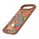 Bohemian Ethnic Print Cork Texture with Pearl Detail Phone Case for iPhone 17 Air