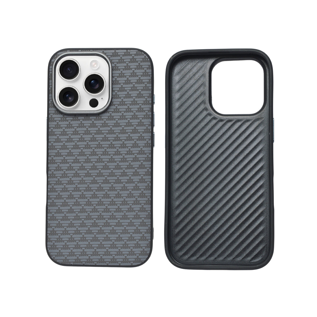 Carbon Weave Pattern Phone Case for iPhone 16 Pro