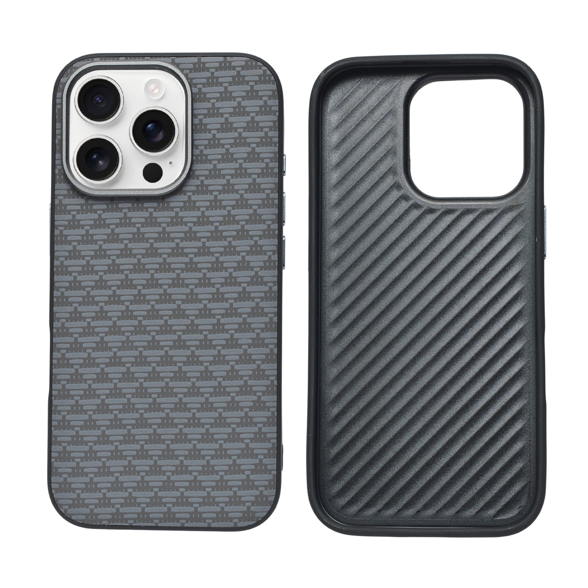 Carbon Weave Pattern Phone Case for iPhone 16 Pro