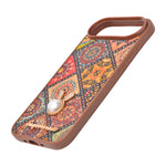 Bohemian Ethnic Print Cork Texture with Pearl Detail Phone Case for iPhone 17 Air