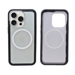 Clear MagSafe Compatible with Black Bumper Phone Case for iPhone 14 Pro