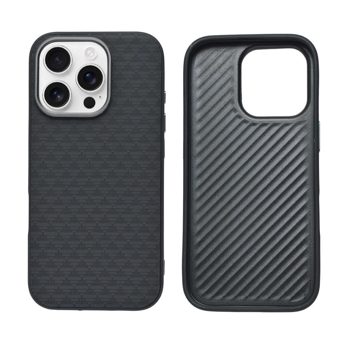 Carbon Weave Pattern Phone Case for iPhone 16 Pro
