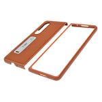 Premium Leather Texture Kickstand Phone Case for Samsung Galaxy Z Fold 4