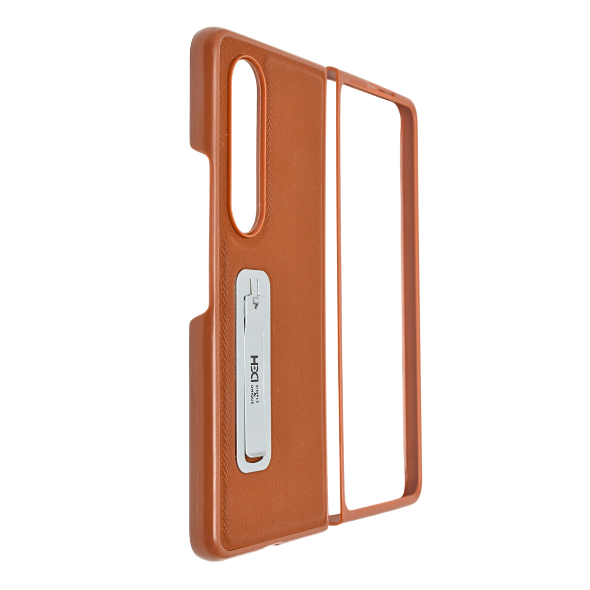 Premium Leather Texture Kickstand Phone Case for Samsung Galaxy Z Fold 4