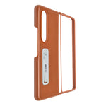 Premium Leather Texture Kickstand Phone Case for Samsung Galaxy Z Fold 4