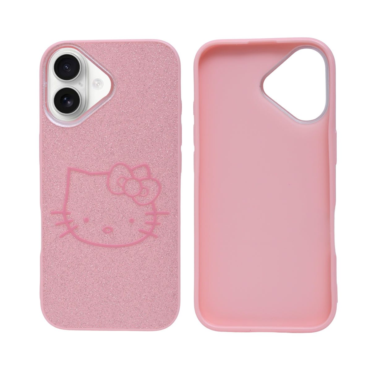 Glitter Sparkle Kitty Phone Case for iPhone 17