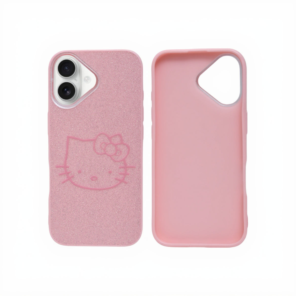 Glitter Sparkle Kitty Phone Case for iPhone 17