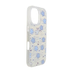 Aesthetic Bow & Floral Print Phone Case for iPhone 16