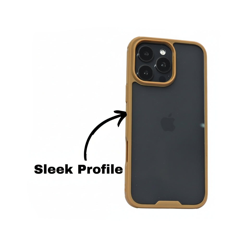 Minimalist Transparent Case with Coloured Border Phone Case for iPhone 16 Pro