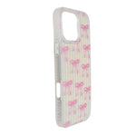 Aesthetic Bow & Floral Print Phone Case for iPhone 16 Pro Max