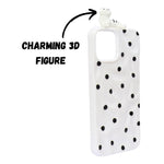 3D Cartoon Character with Polka Dots Soft Phone Case for iPhone 12/ 12 Pro
