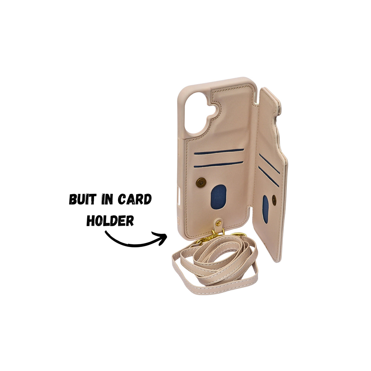 3D Flower Wallet Flip with Card Holder & Detachable Sling Phone Case for iPhone 16