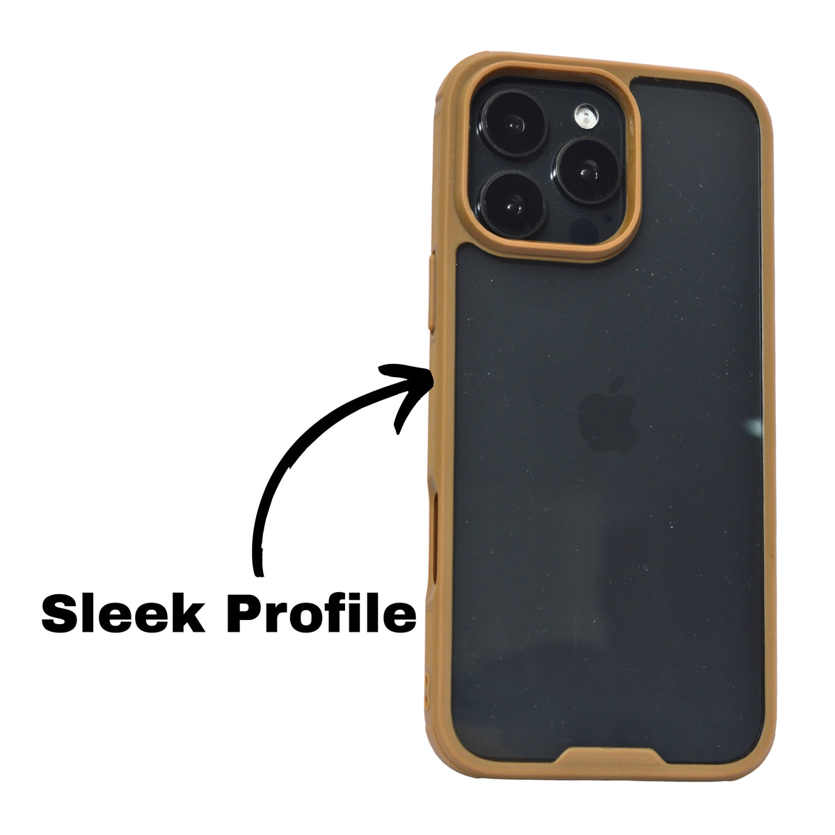 Minimalist Transparent Case with Coloured Border Phone Case for iPhone 16 Pro Max