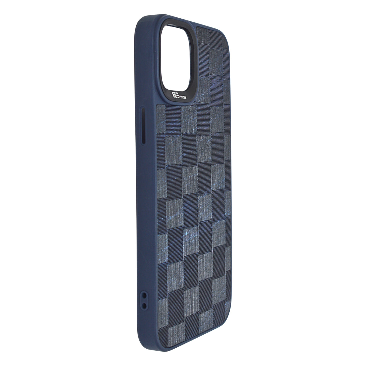 Checkered Texture Grip Case For iPhone 14 Plus / 15 Plus