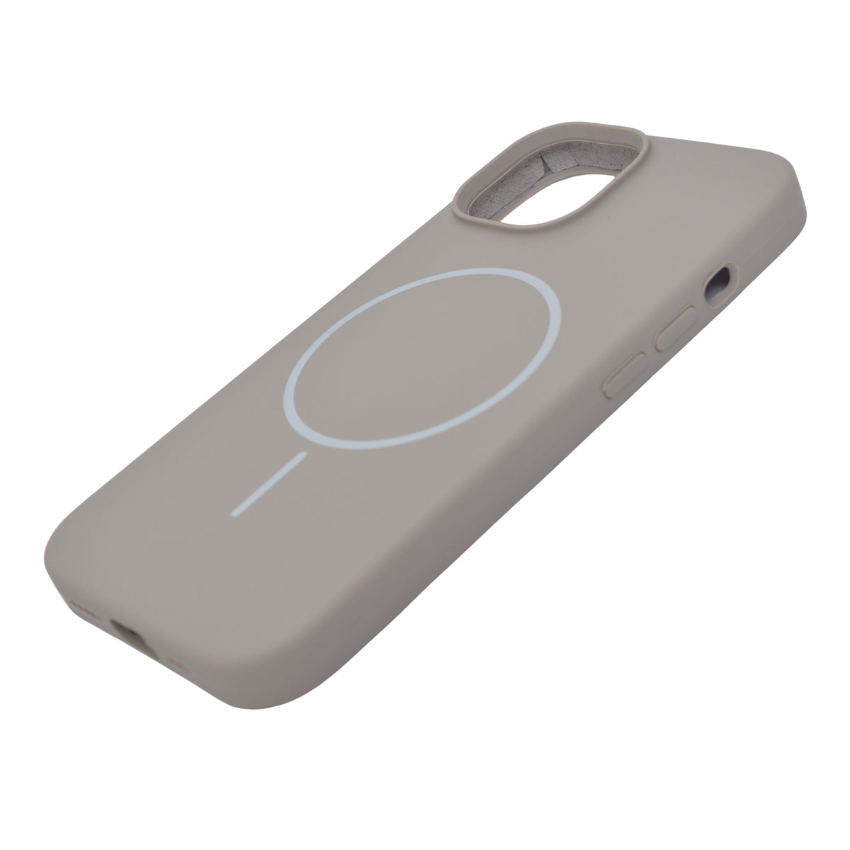 Soft Silicone with MagSafe Ring Phone Case for iPhone 15