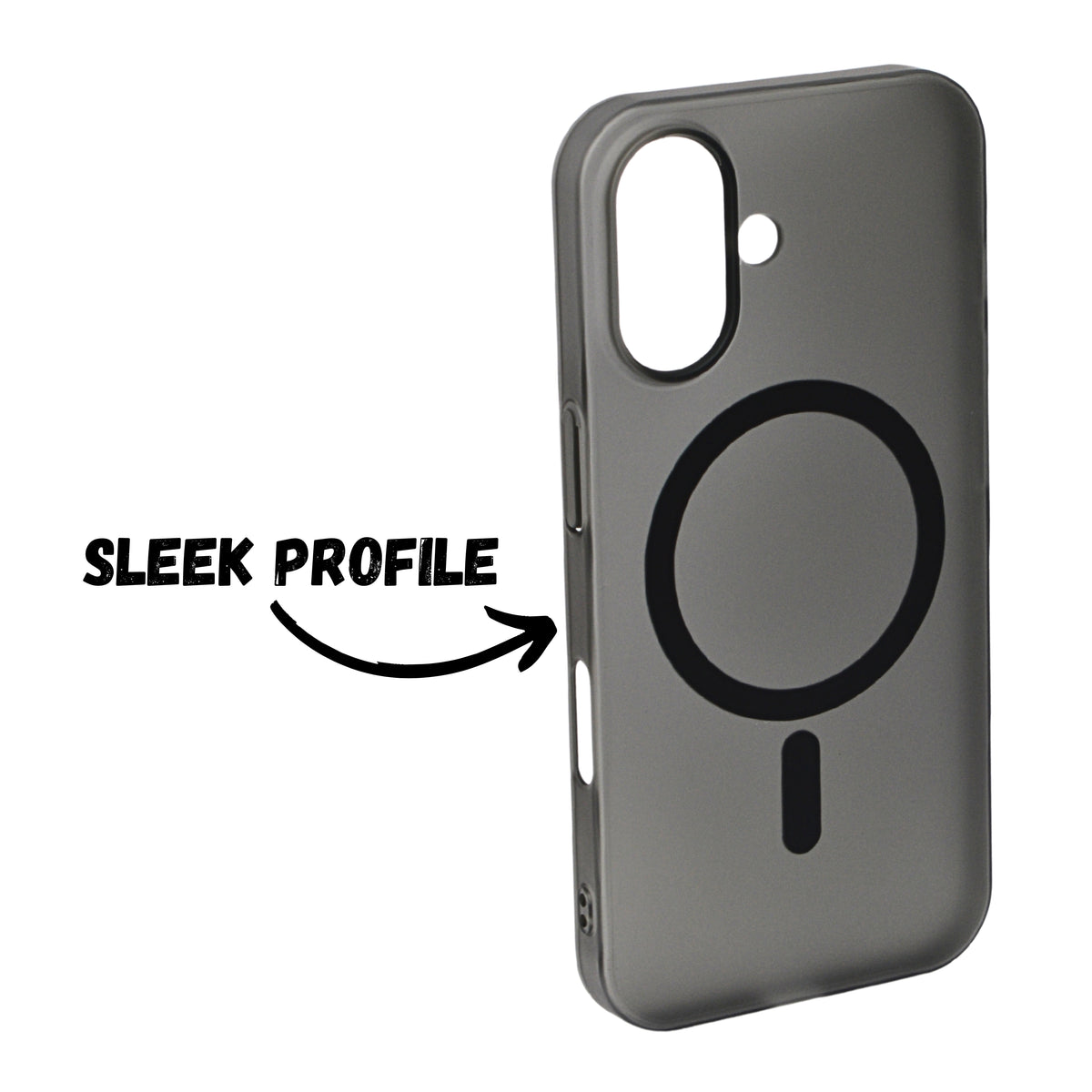 Hard Matte Transparent MagSafe Compatible Phone Case for iPhone 16 Plus