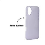 Hard Protective Striped Matte Finish Case for iPhone 16 Plus