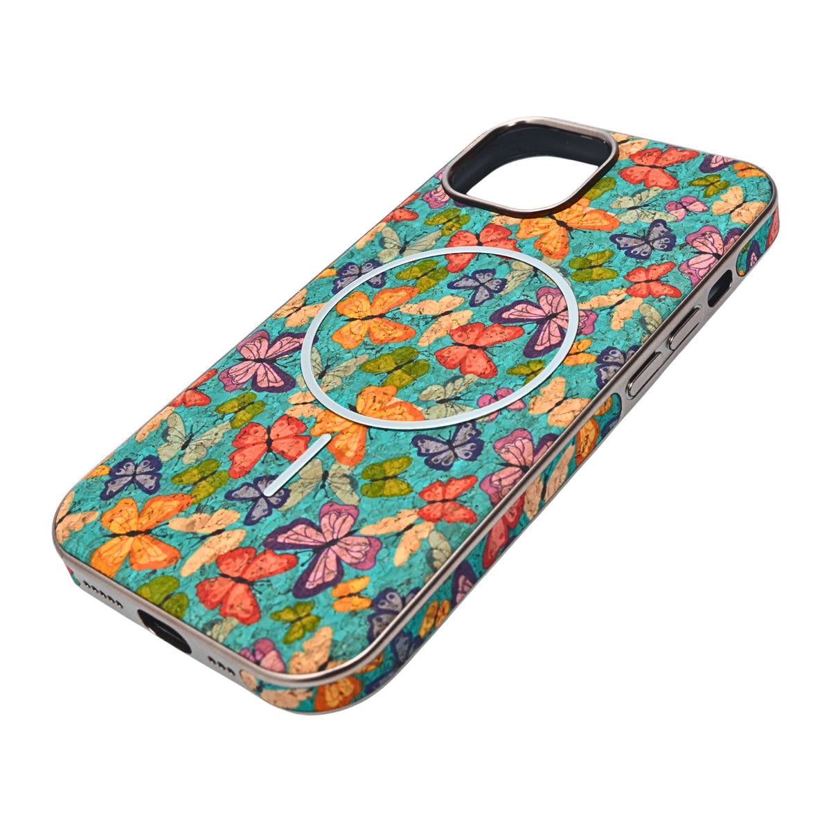 Cork Texture Printed MagSafe Compatible Phone Case for iPhone 13 / 14