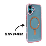 Glossy Transparent Tinted Magsafe Compatible Phone Case for iPhone 16 Plus