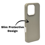 Minimal Jute Textured Matte Protective Phone Case For iPhone 16 Pro Max
