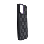 Checkered Texture Grip Case For iPhone 15