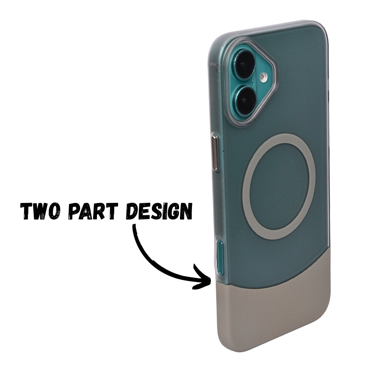 Premium Dual Tone Detachable 2-in-1 Magsafe Compatible Phone Case for iPhone 16 Plus