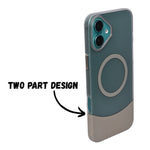 Premium Dual Tone Detachable 2-in-1 Magsafe Compatible Phone Case for iPhone 16 Plus