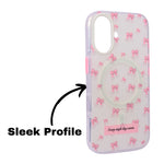 Pink Bow "Every Single Day Counts" Quote MagSafe Compatible Phone Case for iPhone 16