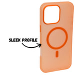 Frosted Translucent MagSafe Silicone Case for iPhone 16 Pro Max