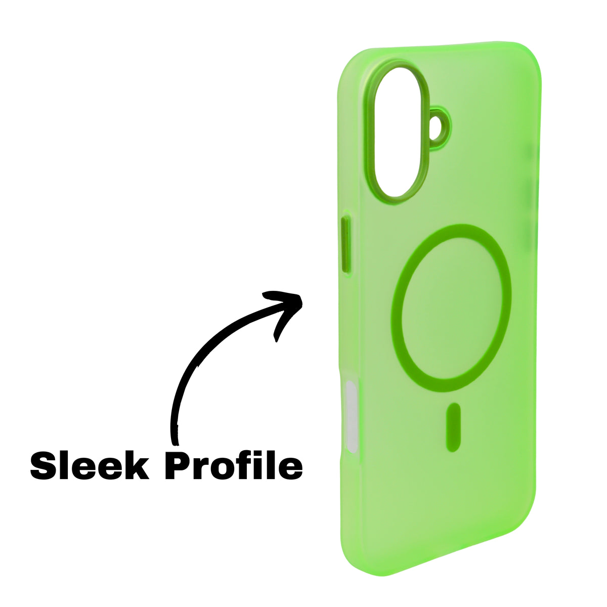 Frosted Translucent MagSafe Silicone Case for iPhone 16 Plus