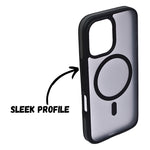 Transparent MagSafe Compatible with Matte Colour Edge Phone Case for iPhone 16 Plus